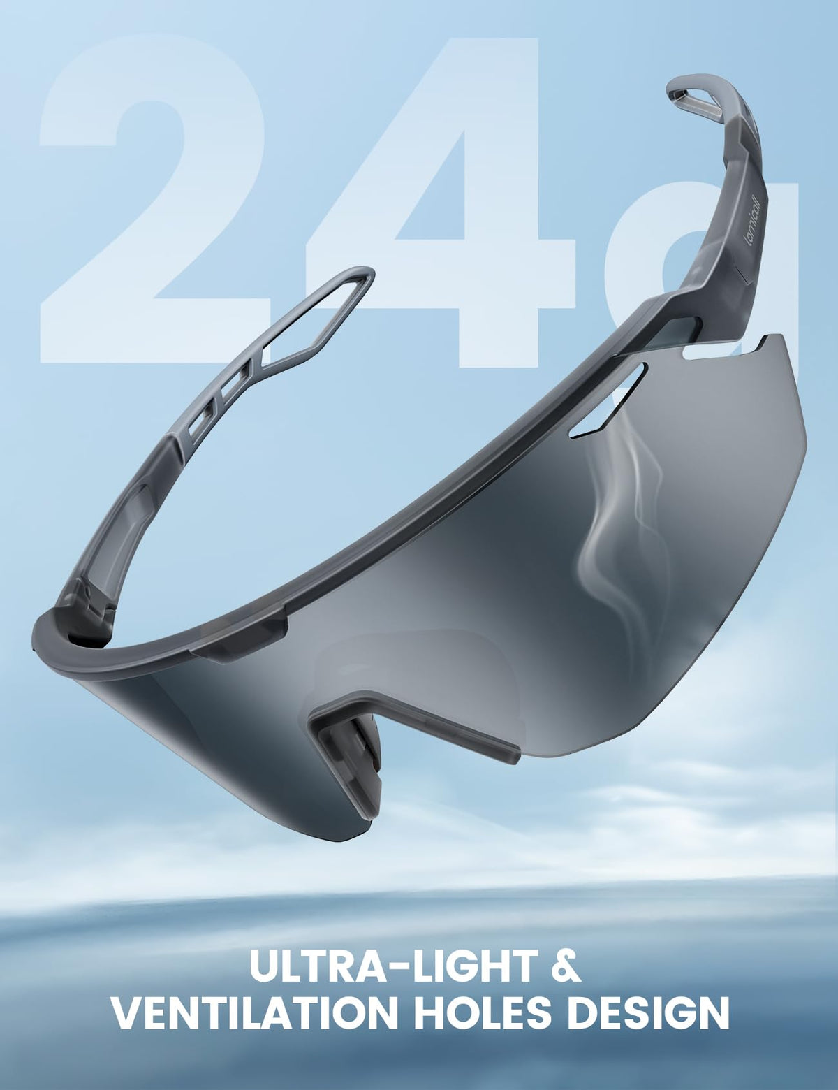 Lamicall polarized lens reflection demonstrating glare reduction benefit