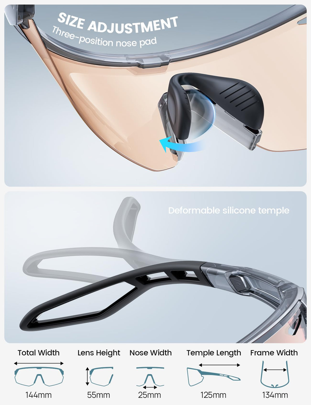 lamicall lifestyle cycling outdoor wearing sunglasses for glare reduction benefit