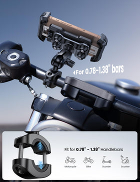 Lamicall phone clamp corner pads protecting phone from impact