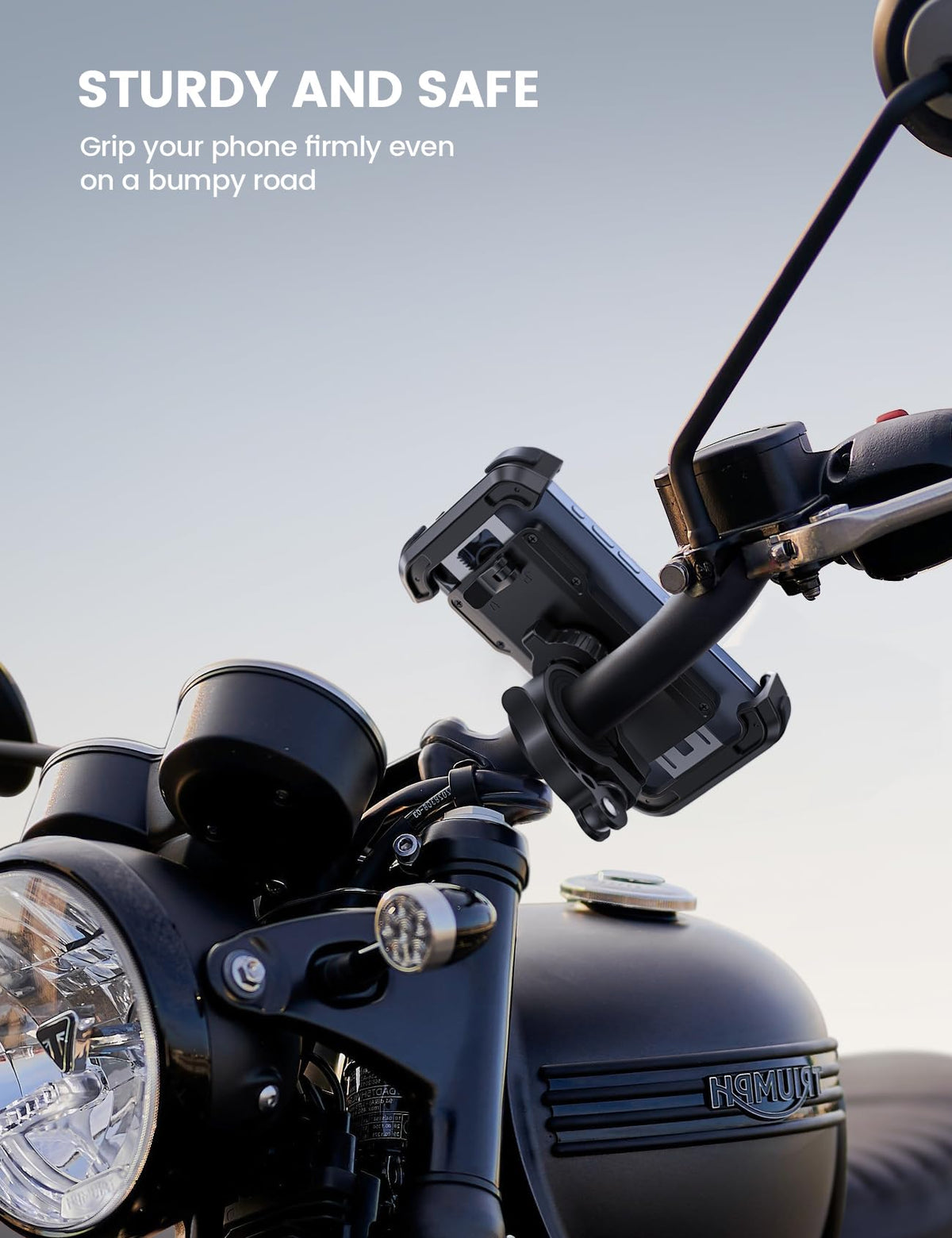 Lamicall clamp lock mechanism detail ensuring phone retention benefit