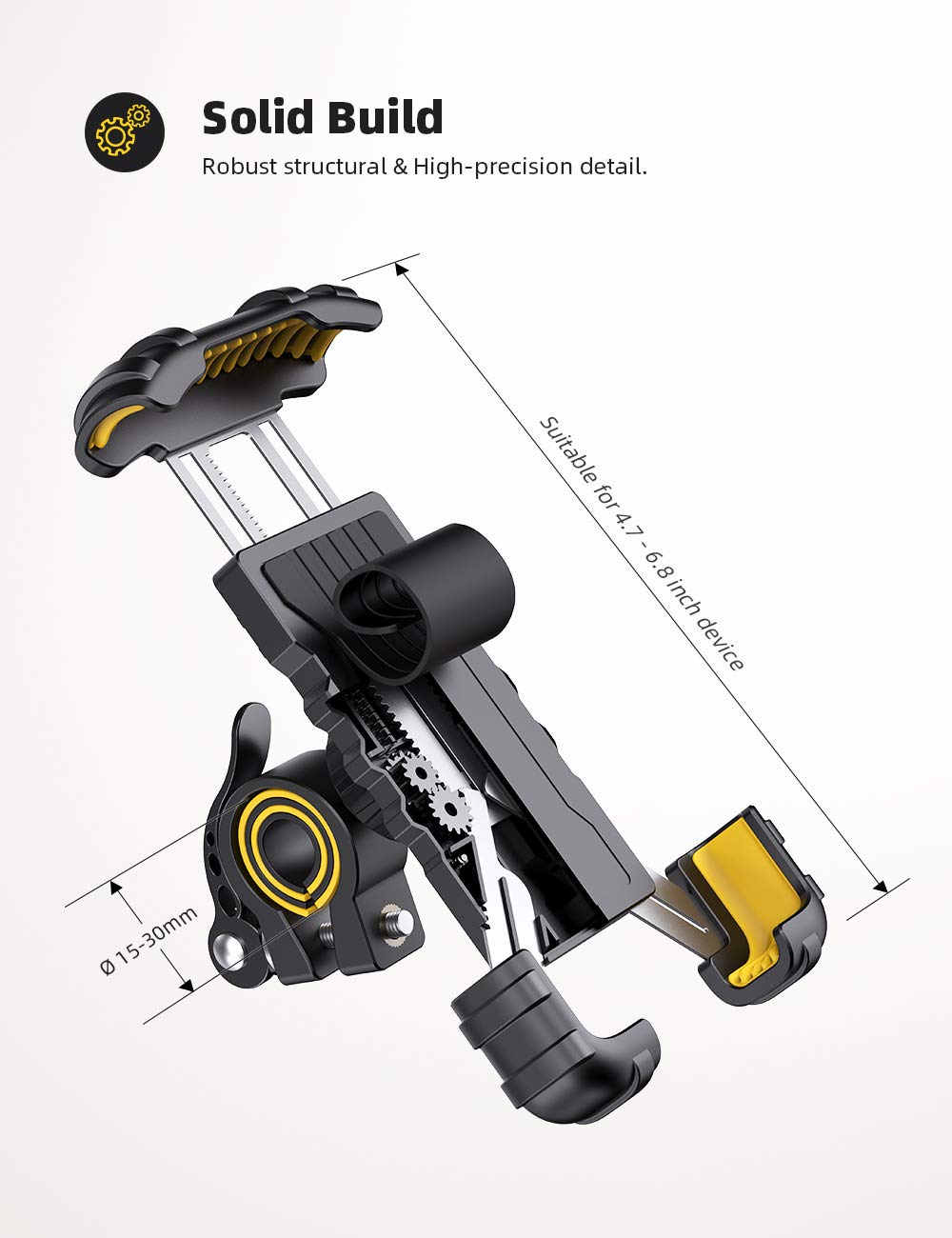 Lamicall mounted phone rotated portrait and landscape for easy navigation
