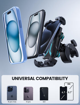 Lamicall scale comparison with iPhone illustrating compatible size range and fit