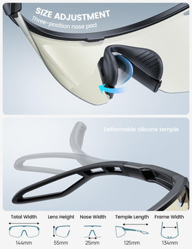 Lamicall sunglasses in hand for scale showing ultralight portability benefit