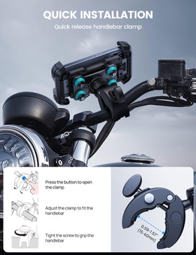 Lamicall side profile of lock mechanism showing quick one-hand locking convenience