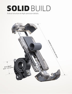 Lamicall side profile showing lock switch for extra clamp security