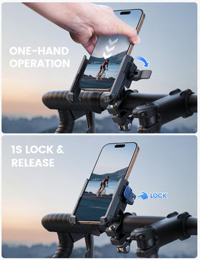 Lamicall phone in portrait orientation demonstrating clear screen visibility