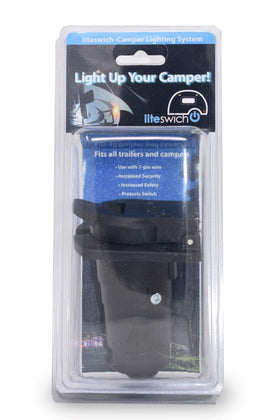 LAMROK LITESWICH 2.0 powering trailer lights at night to enhance safety and presence