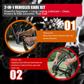 Lamsen applying oil to a bike chain demonstrating smooth, even coverage benefit