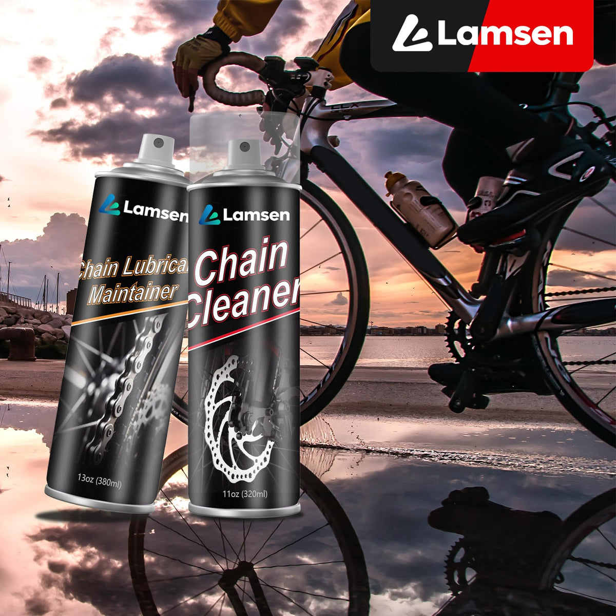 Lamsen kit used roadside by rider signaling convenience and quick upkeep