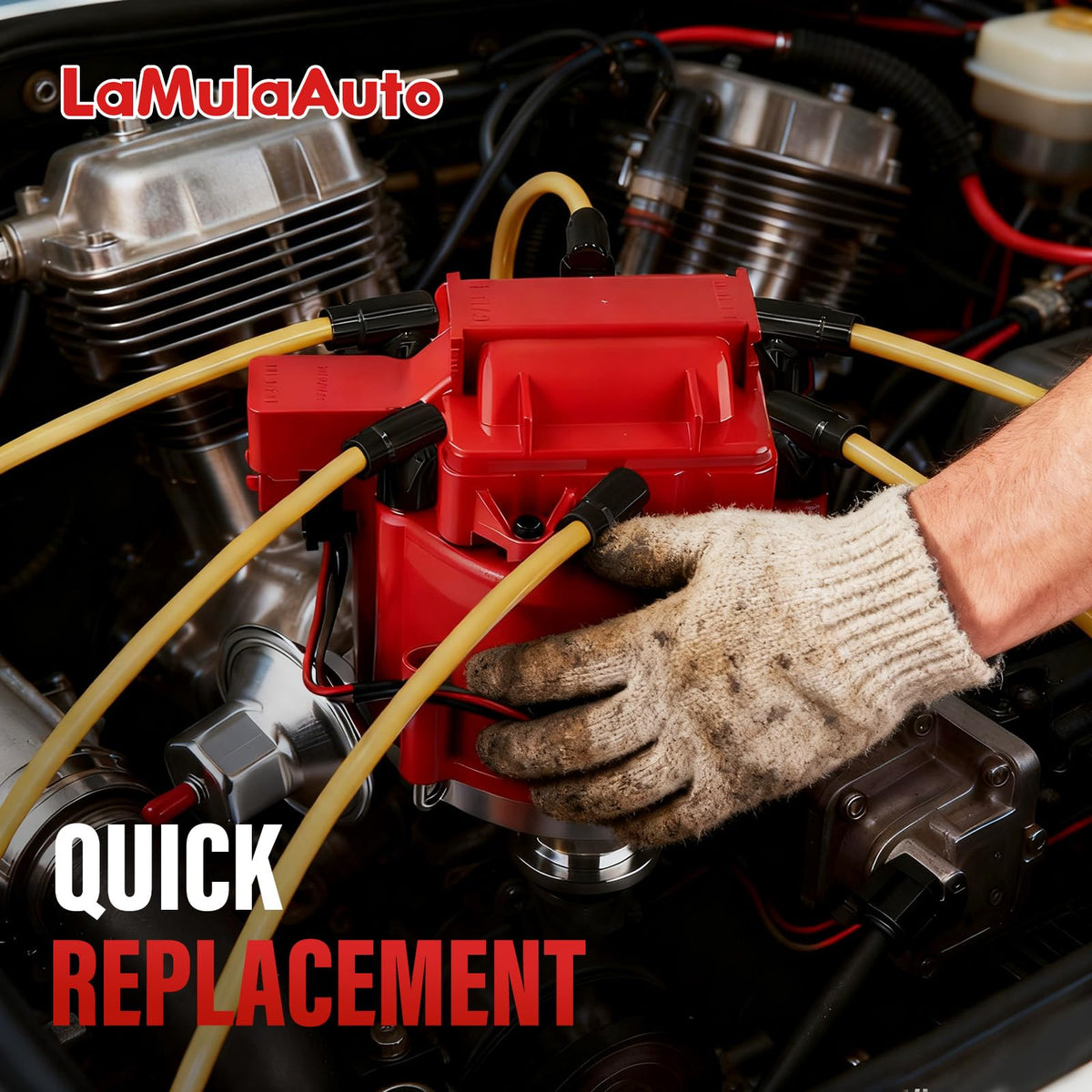 LaMulaAuto installed in an engine bay showing real-world service benefit