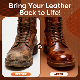 LANBEIDE brushes and cloth set arranged for efficient leather care