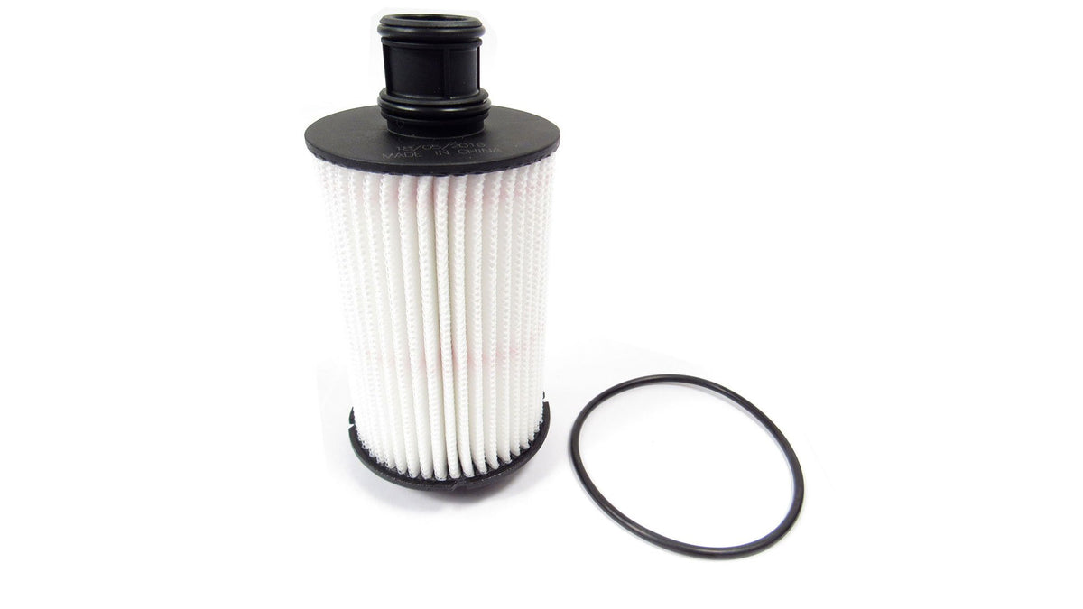 Close-up of Land Rover filter media and casing highlighting durable construction and filtration