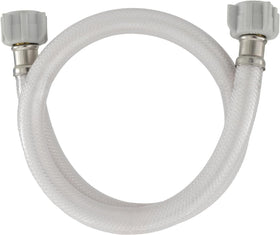 LandCamp front view of 30-inch hose shows compact connector and ready-to-install benefit