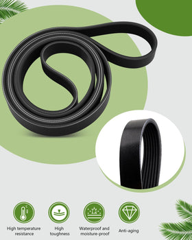 LANDSIN side profile of belt displaying top width 0.947 inches for accurate fit confirmation