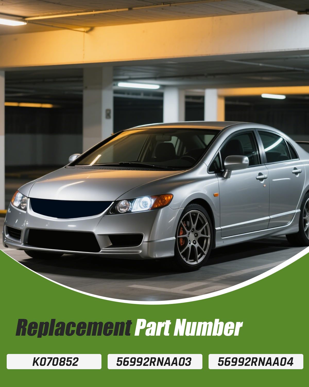 LANDSIN belt installed on a Honda Civic engine demonstrating restored accessory drive reliability