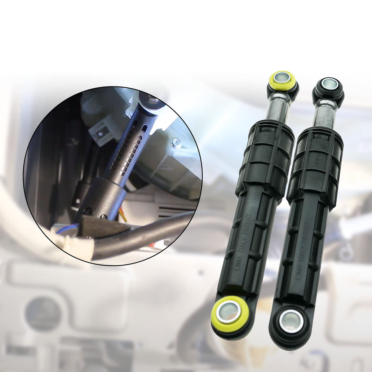 LANDSIN technician replacing shocks in washer restoring quieter spins