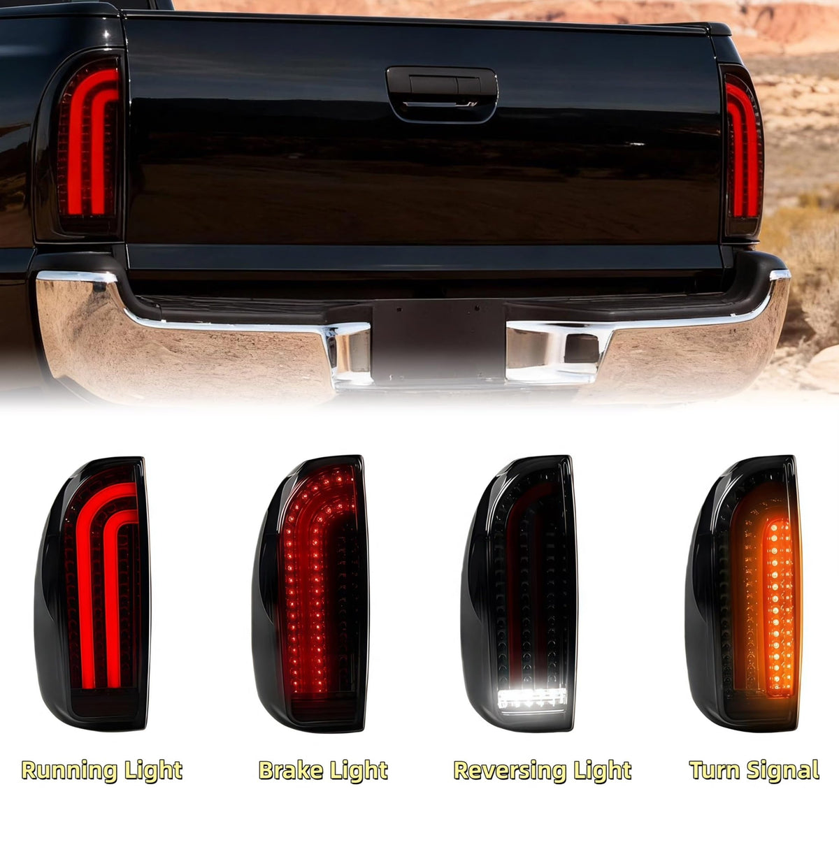 LANDWAKE LED cluster close-up highlighting bright elements and crisp optics