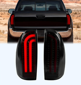LANDWAKE smoked tail light front view showing sleek styling and aggressive look