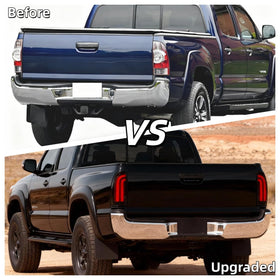 LANDWAKE tail light installed on Toyota Tacoma demonstrating custom appearance