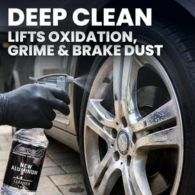LANE'S application with brush in spokes for thorough contaminant removal
