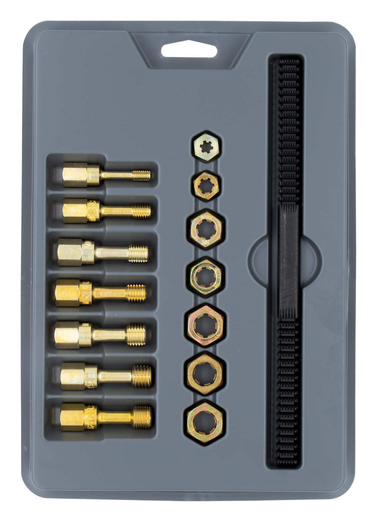 Lang Tools front packaging showing tray and clear cover; organized storage benefit