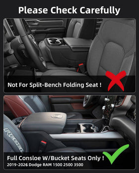 LANGBEAN top-open layout in armrest displaying organized sections and easy visibility