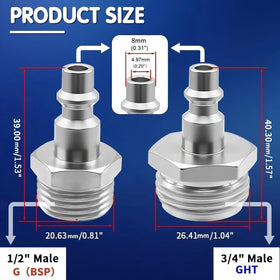 Langina adapter in hand for scale showing compact size and easy handling benefit