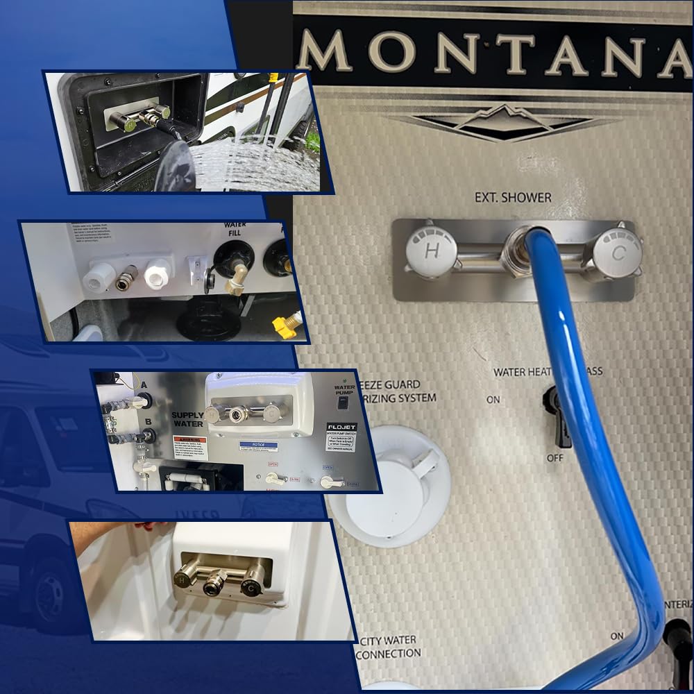 Langina laid out kit with adapters showing complete set for multiple hookups
