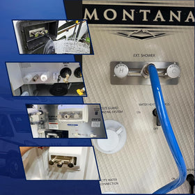 Langina laid out kit with adapters showing complete set for multiple hookups