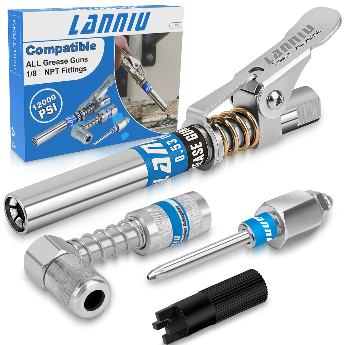 LANNIU kit front view showing all components and easy setup benefit