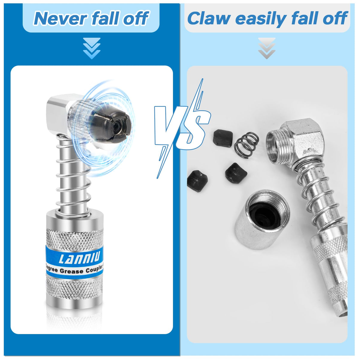 LANNIU venting valve being pressed to release trapped air and stabilize flow