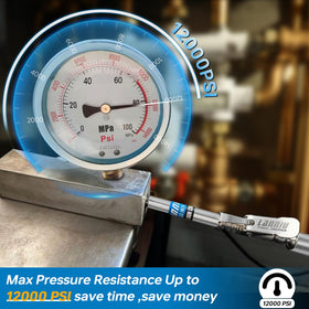 LANNIU in use on tractor grease fitting reducing mess and downtime
