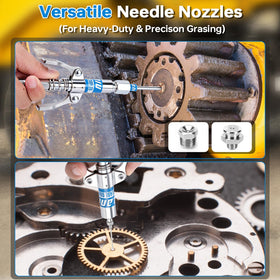 LANNIU wide needle tip detail for heavy-duty grease application benefit