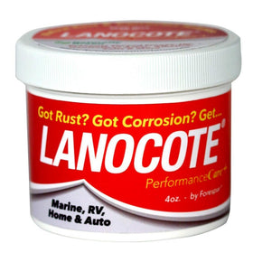 LanoCote close-up brush application on threads protecting fasteners