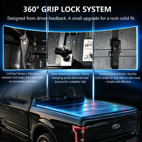 Lanotech folded at cab compactly showing easy access and space