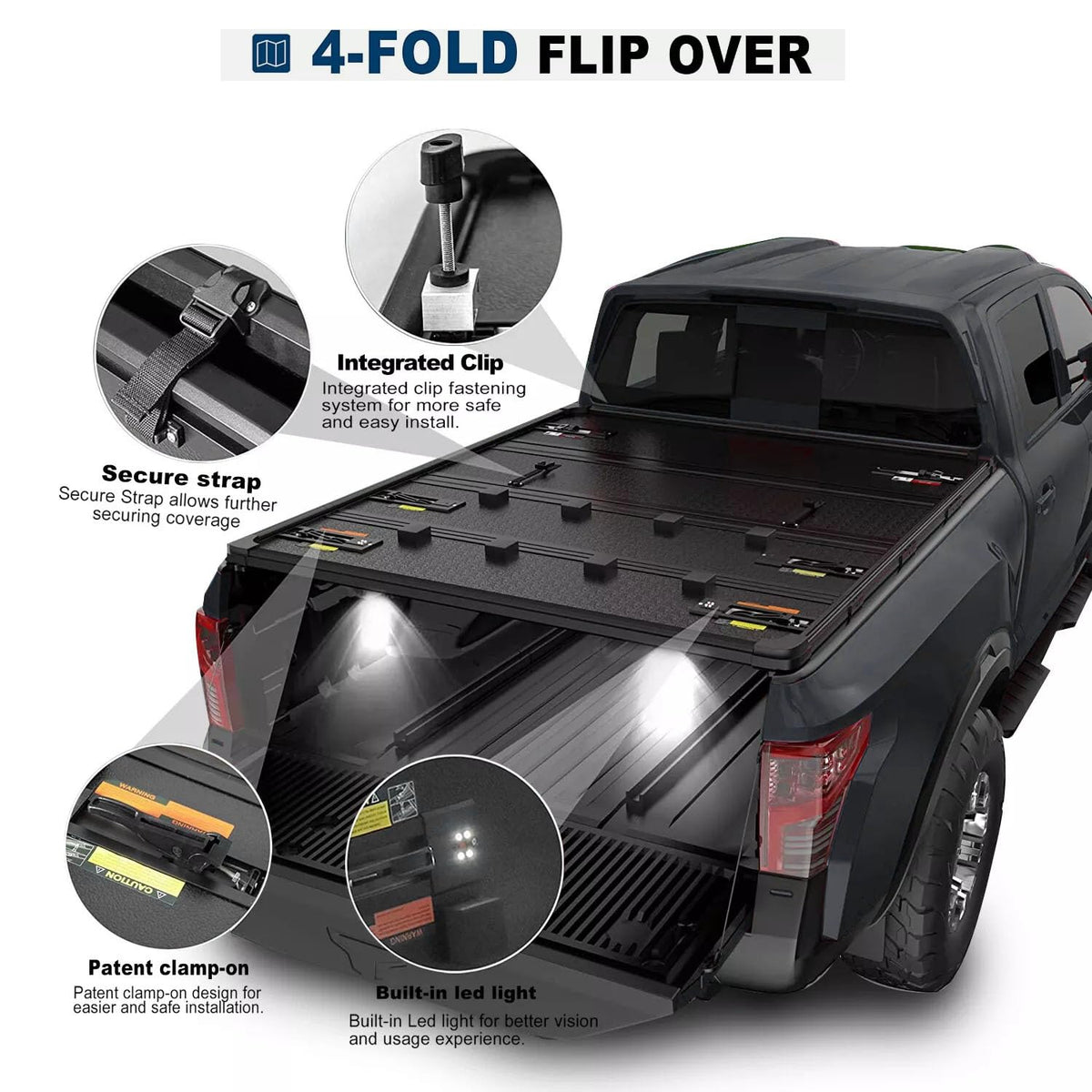 Lanotech folded stowed position near cab showing quick access benefit