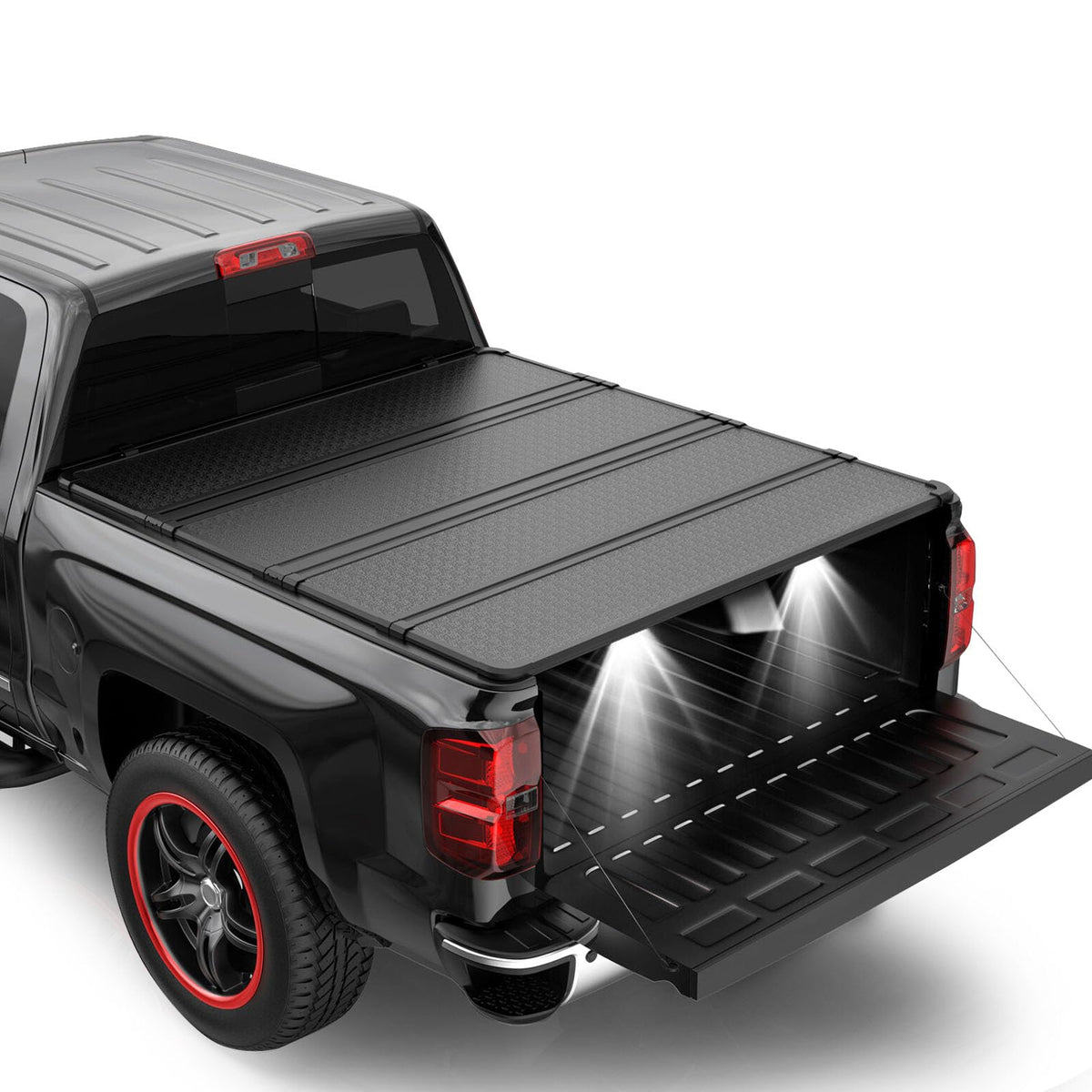 Lanotech front profile assembled on 69" bed showing low-profile protection and clean fit