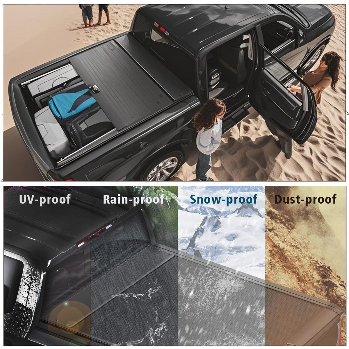 Lanotech tailgate locking detail providing reinforced theft protection