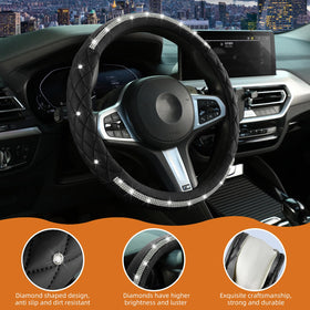 LANPU SURE installed on a car wheel showing elegant bling and improved steering control