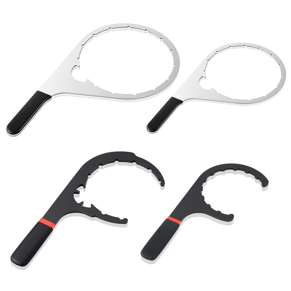 Lanties front view of 4-piece wrench set showing sizes and compact kit benefit