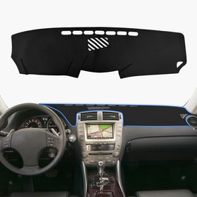 Lantiverse front view installed on Lexus IS dash showing clean protection