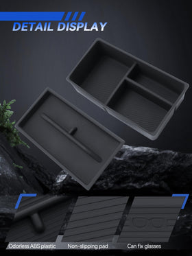 LANTU tray beside wallet for scale showing space efficiency and quick reach
