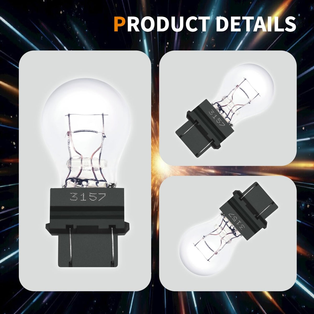 Lanuovx bulb installed in brake light demonstrating clear signaling and safety benefit