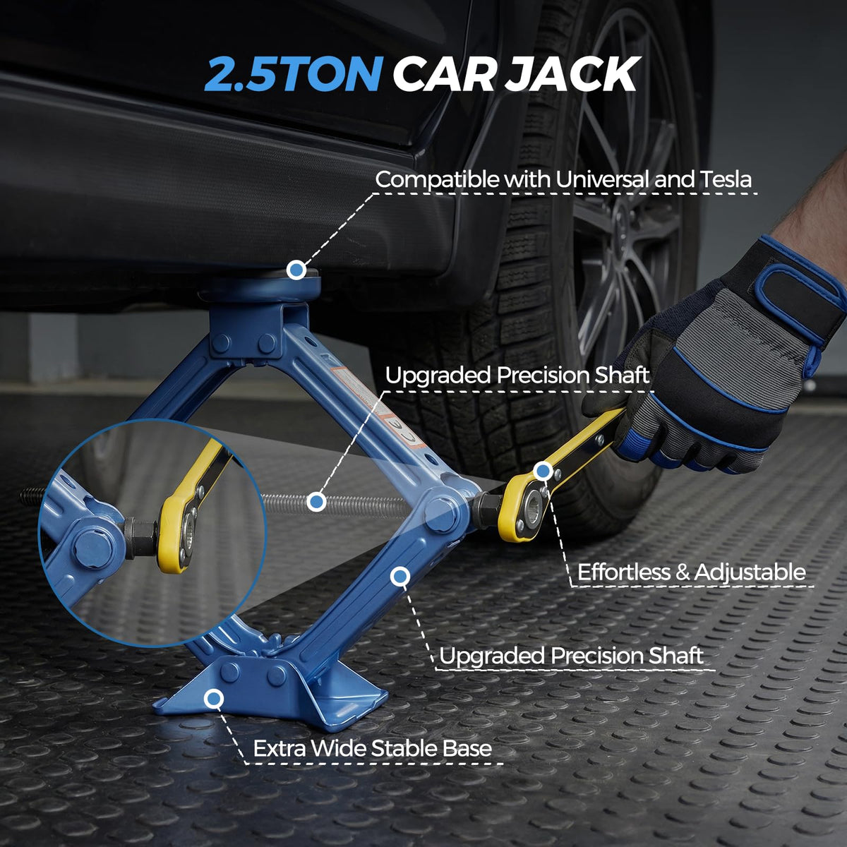LARBANKE adjustable lug wrench detail providing leverage and comfort