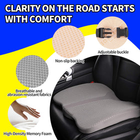 LARROUS adjustable strap and retractable buckle securing cushion in vehicle