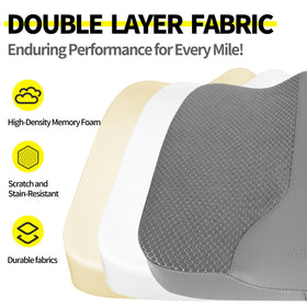 LARROUS close-up of memory foam core illustrating supportive contouring benefit