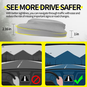 LARROUS textured non-slip bottom keeping the cushion stable while driving