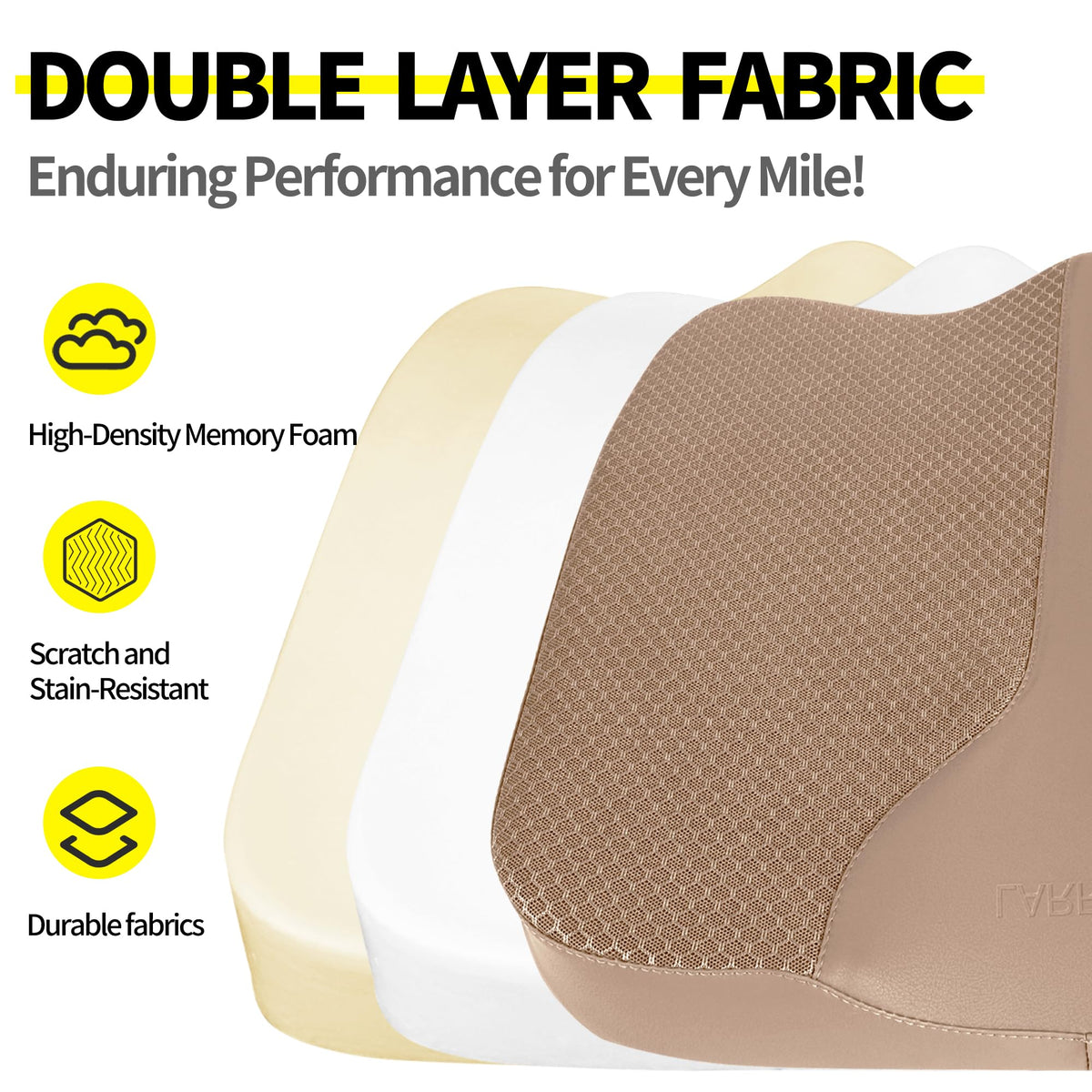 LARROUS side profile displaying contour support for better posture