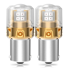 LASFIT 1156 front packaging showing the two red LED bulbs and benefits