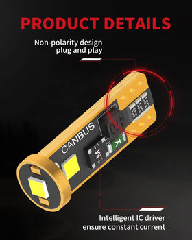 LASFIT illuminated car interior improving map and door visibility